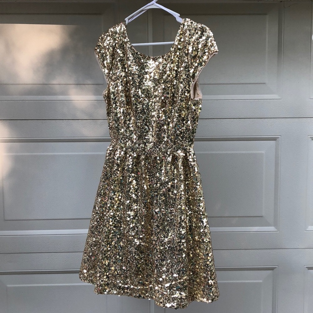 Gold dress
